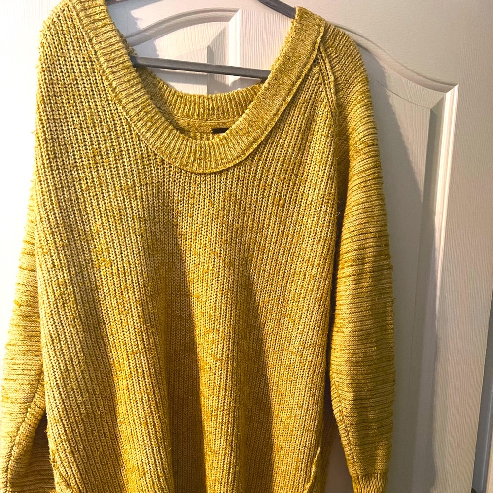 Yellow/green Free People sweater
